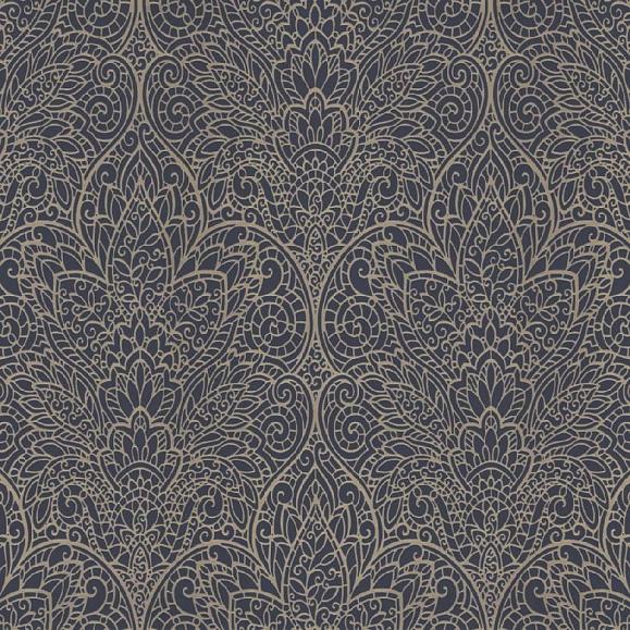 Обои York DT5013 Paradise Navy/Gold