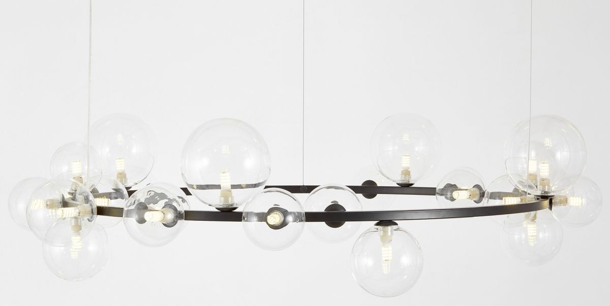 Подвесная люстра Lumina Deco LDP 7033-24 BK+CL