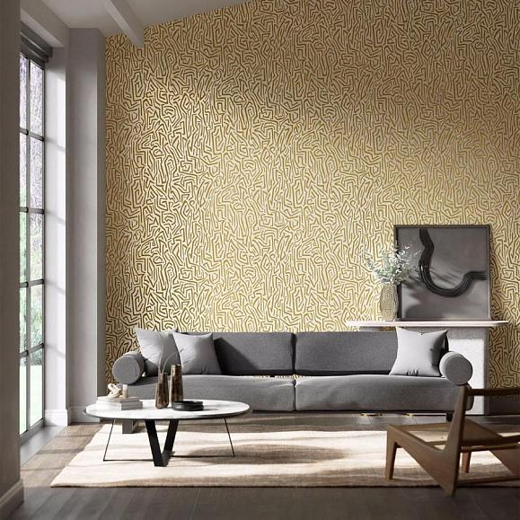 Обои Harlequin 112830 Melodic Gold/Paper Lantern