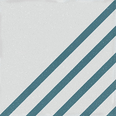 КерГранит BOREAL DASH DECOR WHITE BLUE 18,5x18,5 см