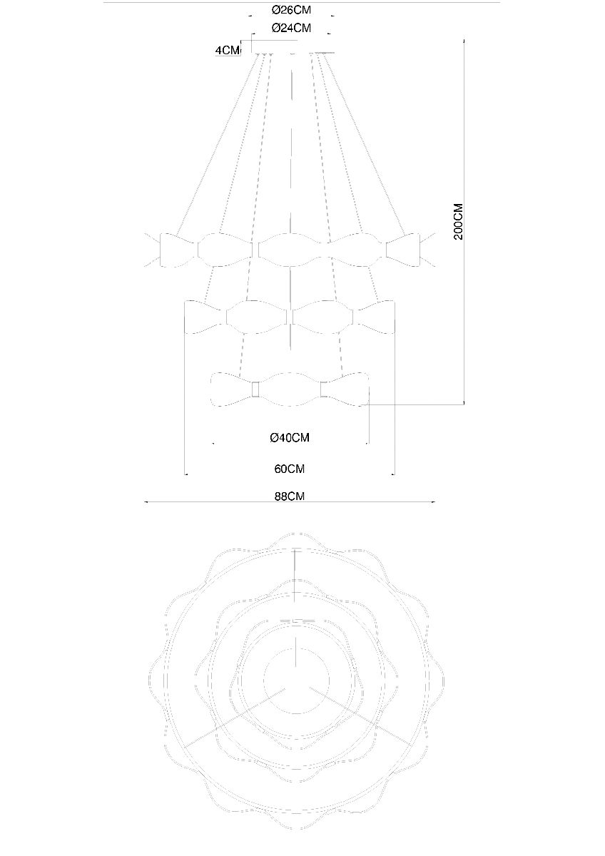 Подвесная люстра Arte Lamp Grace A1868SP-3PB