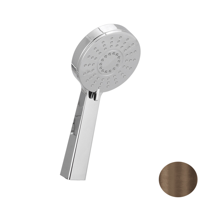 Cisal Shower Ручной душ, D10см, три типа струи, цвет: темная матовая латунь