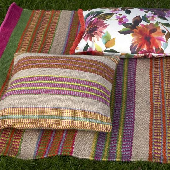 Подушка CCDG1498, Mahakam Outdoor, Coral, Designers Guild 50 x 50см