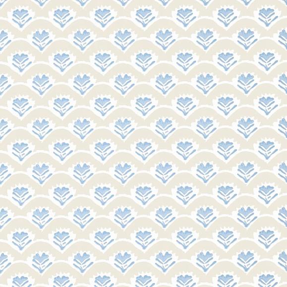 Обои Thibaut T16256 Emily Beige and Blue