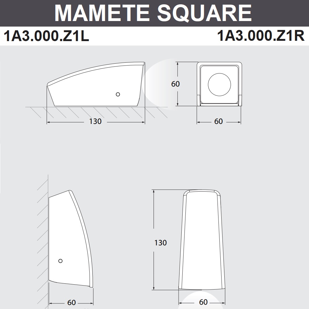 Уличный настенный светильник Fumagalli Mamete 1A3.000.000.WXZ1L