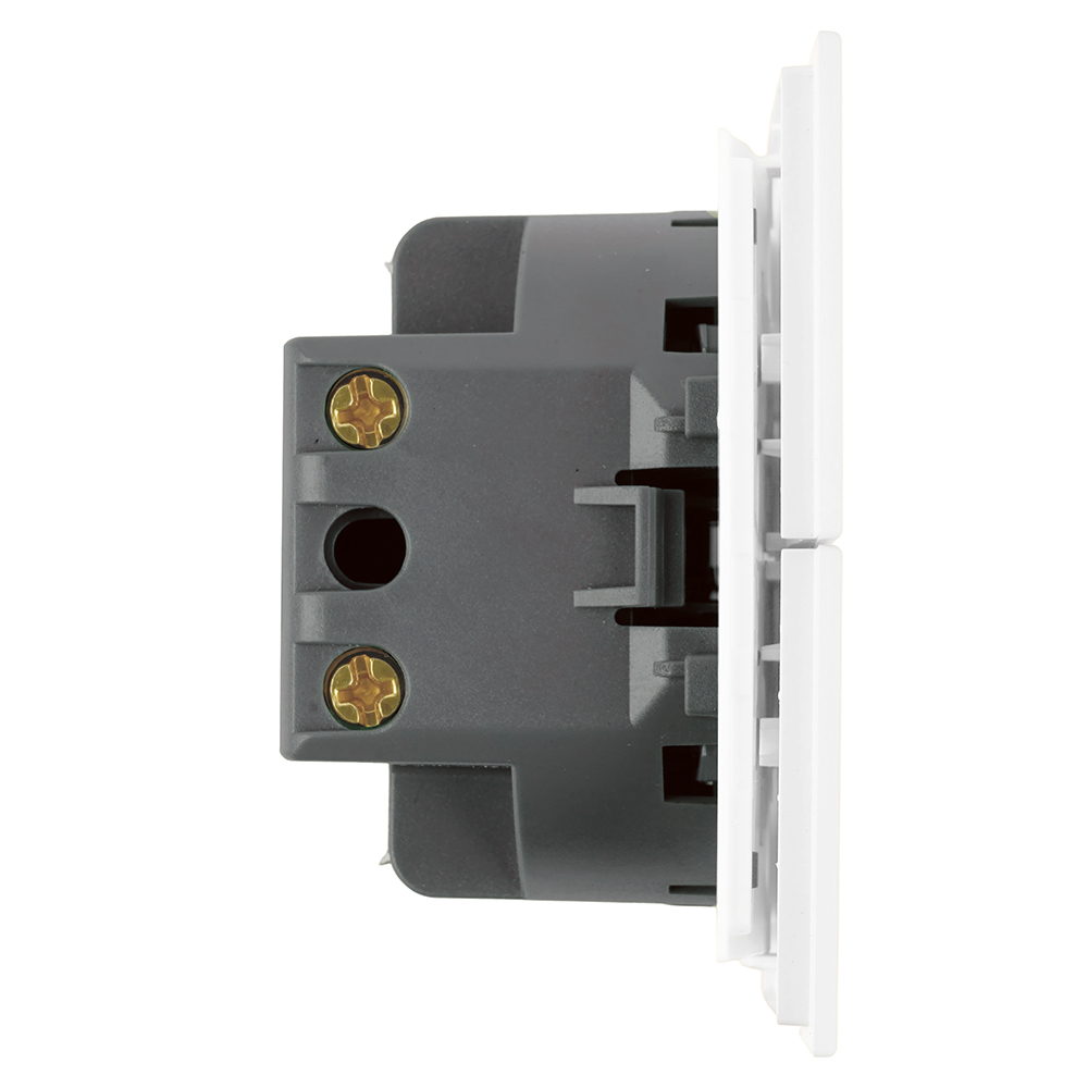 Выключатель 2-клавишный (механизм) Stekker Мия 250В 10А RSW10-3104-01 белая магнолия 50429