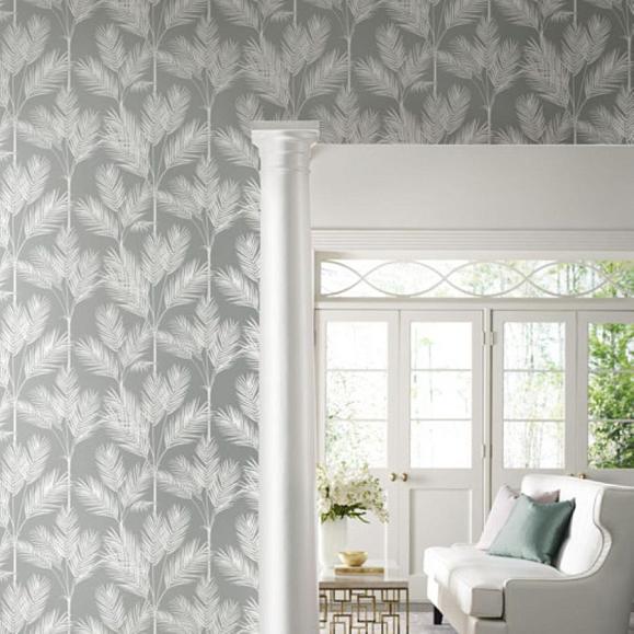 Обои York CV4412 King Palm Silhouette Fog