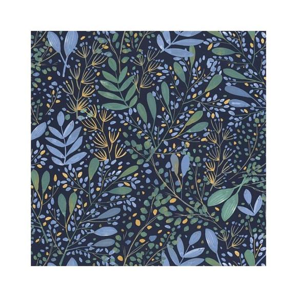 Обои Caselio 101699785 Green Life Joy Bleu indigo