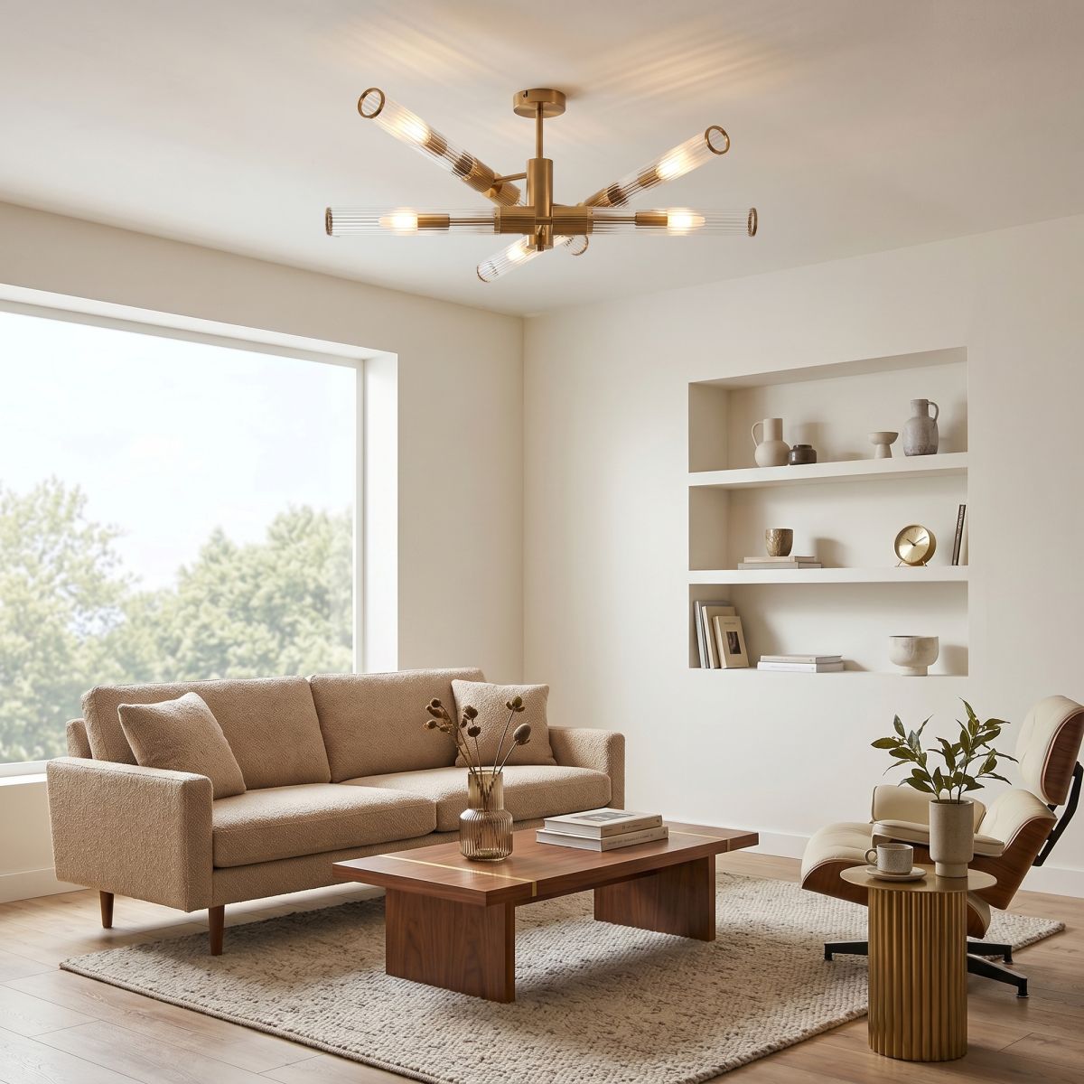 Люстра на штанге Freya Radiant FR5642PL-06BS