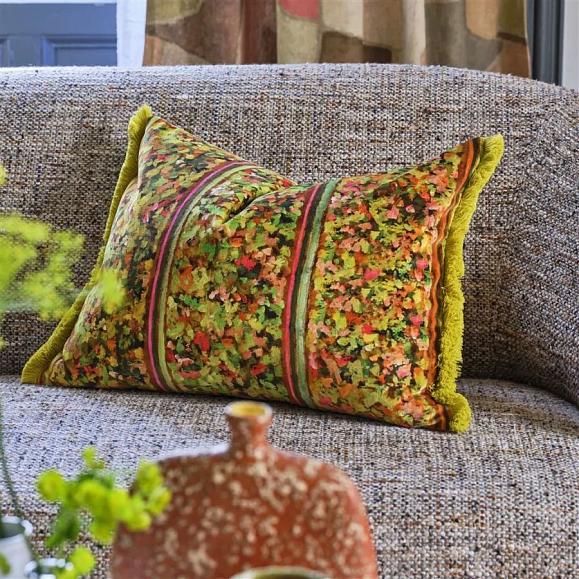 Подушка CCDG1577, Sanzai Velvet, Persimmon, Designers Guild 60 x 45см