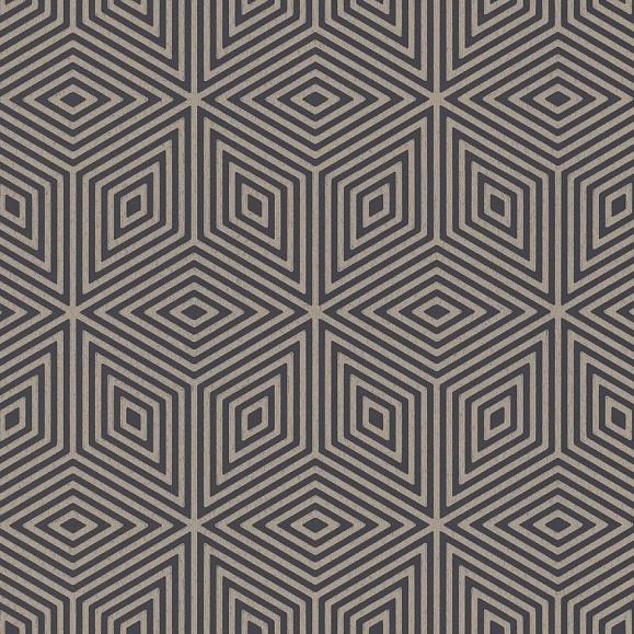 Обои Paint & Paper Library 0360MAKOHLZ Marquetry Tile Kohl