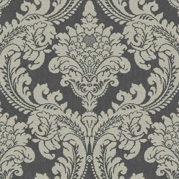 Обои York GR6022 Tapestry Damask Charcoal