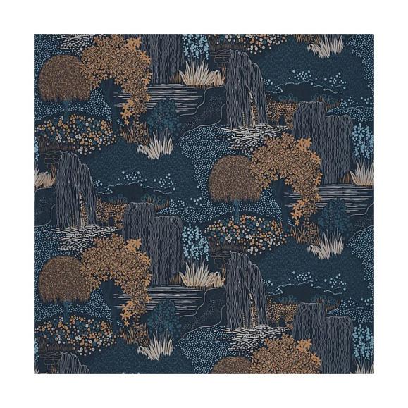 Обои Casadeco 88726759 Niwa Bleu encre
