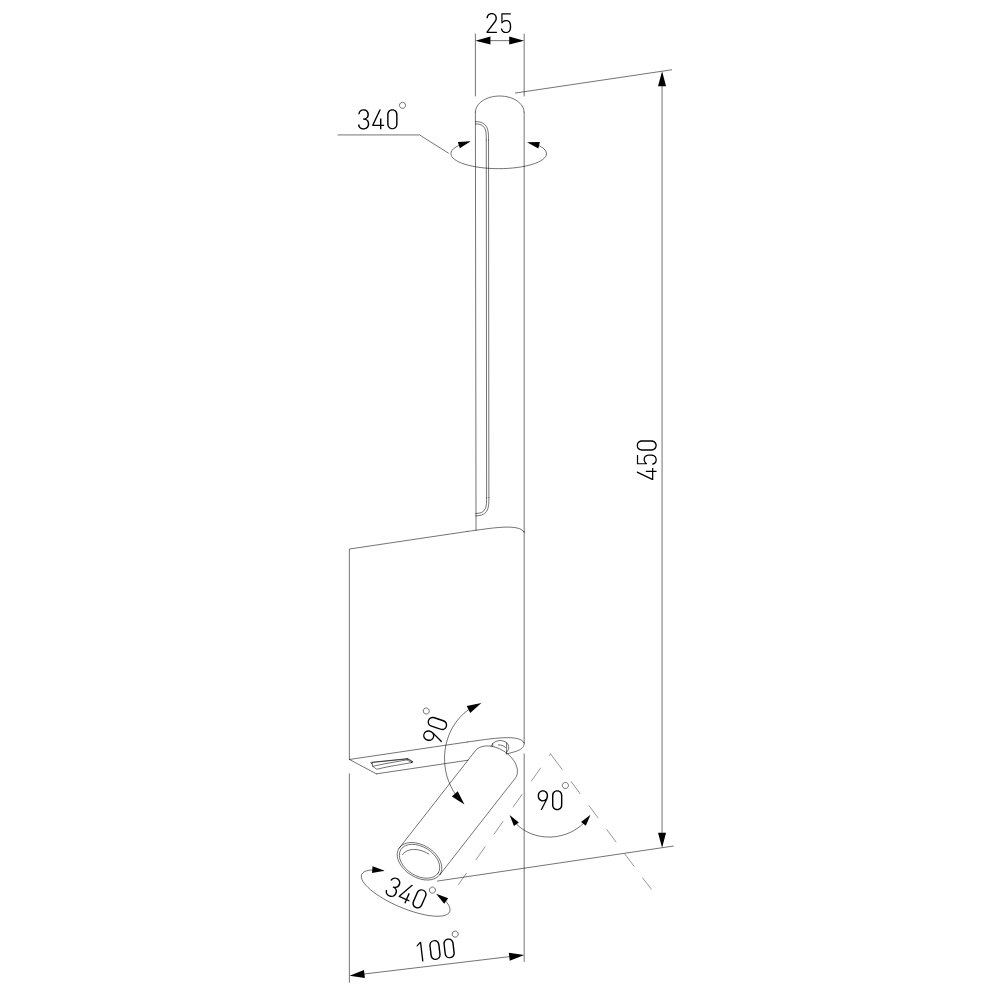 Настенный светильник Elektrostandard Sarca 4690389204524 40111/LED a066403