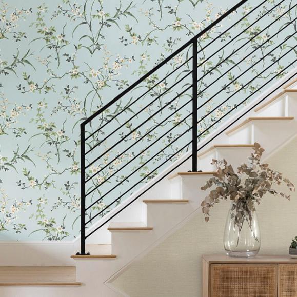 Обои York BL1742 Blossom Branches Spa Blue