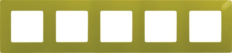 Рамка 5-постовая Legrand Etika зелёный папоротник 672545