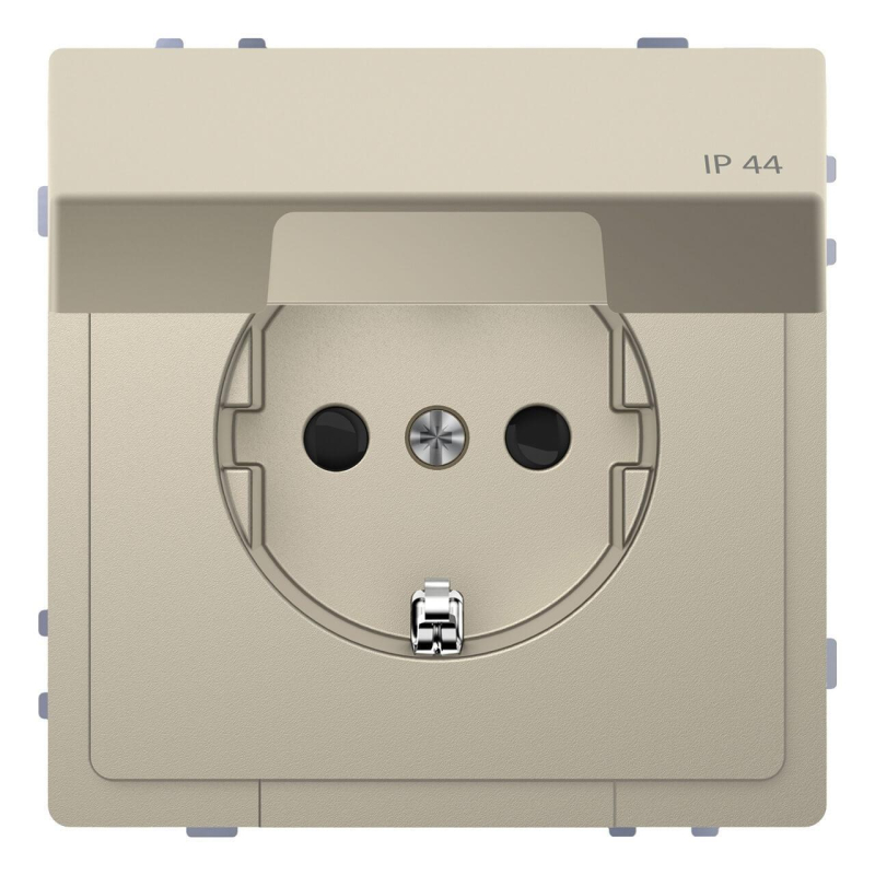 Розетка Schneider Electric Merten D-Life 16A с/з и крышкой MTN2314-6033