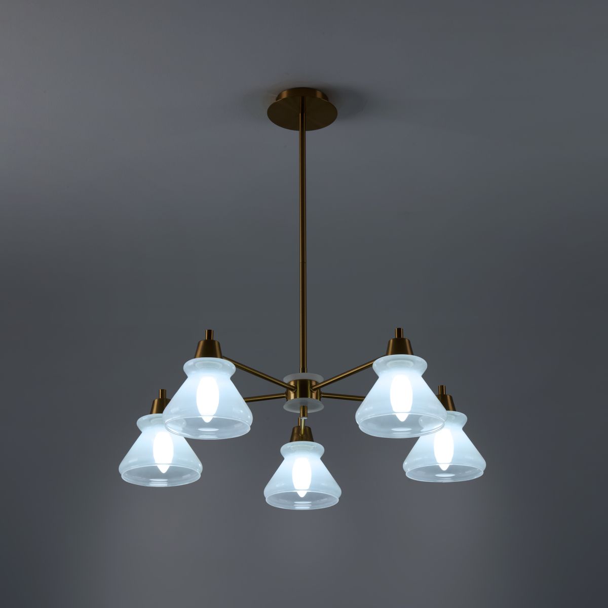 Люстра на штанге Freya Zenith FR5647PL-05BS