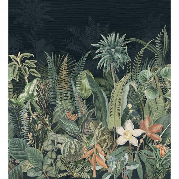 Панно Casamance 75662036 Daintree Bleu marine/vert mousse