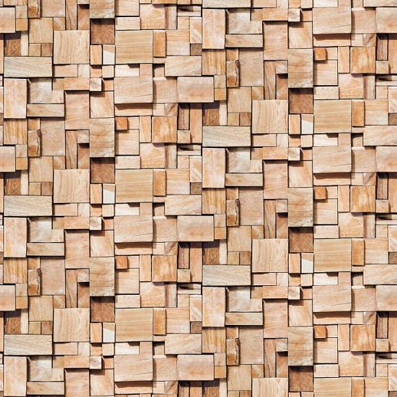 Панно Casadeco 86082548 Woods Panoramique Cubes Marron