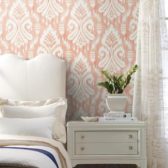 Обои York TC2646 Hawthorne Ikat Coral