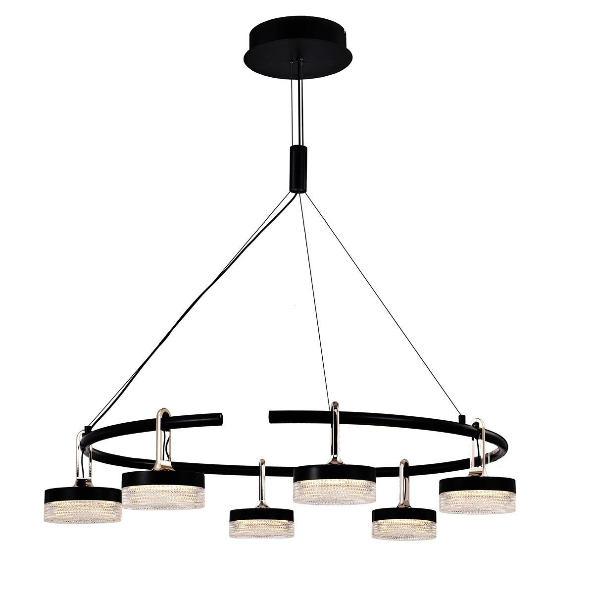 Подвесная люстра Delight Collection P0855-6C black