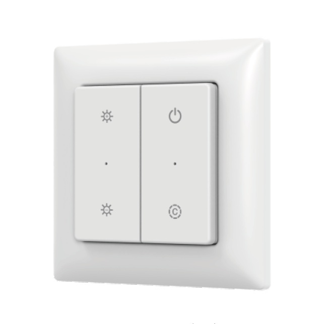 Кнопочная панель Arlight SMART-RF-801-22-MULTI белая, закруг. (3V, пластик, 2.4G) (IARL, IP20 Пластик) 066729
