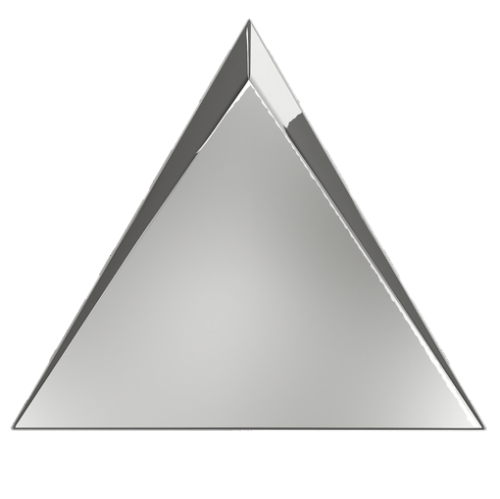 Evoke Traingle Cascade Silver Glossy