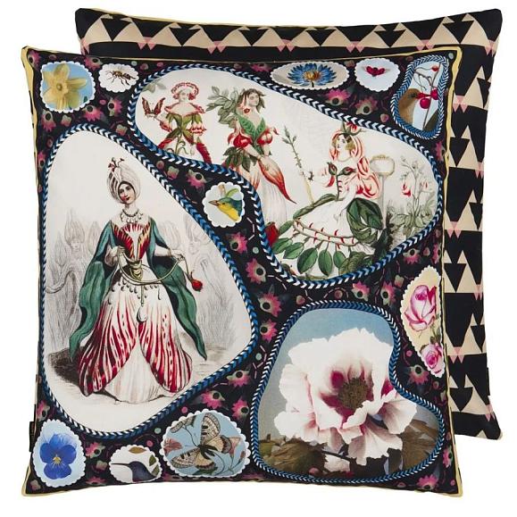 Подушка CCCL0632, Le Jardin Feerique, Multicolore, Christian Lacroix 55 x 55см