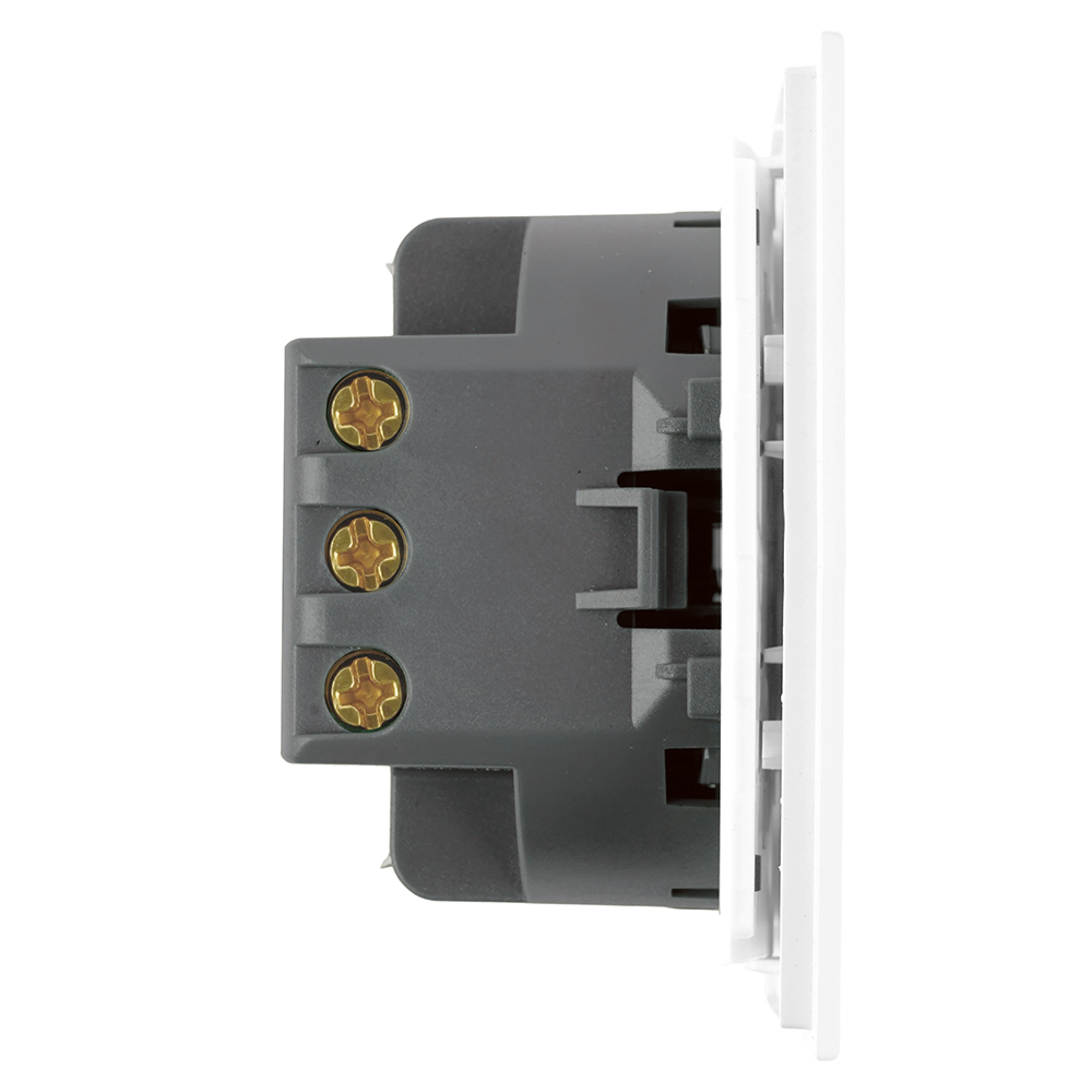 Выключатель двухклавишный Stekker Мия RSW10-3111-01 белая магнолия 50788