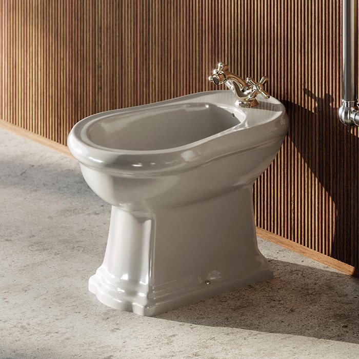 Kerasan Retro Биде напольное 60х38.5см, с 1 отв. под смеситель, цвет: белый