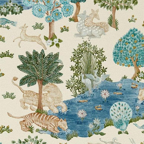 Обои Sanderson 216766 Pamir Garden Cream/Nettle