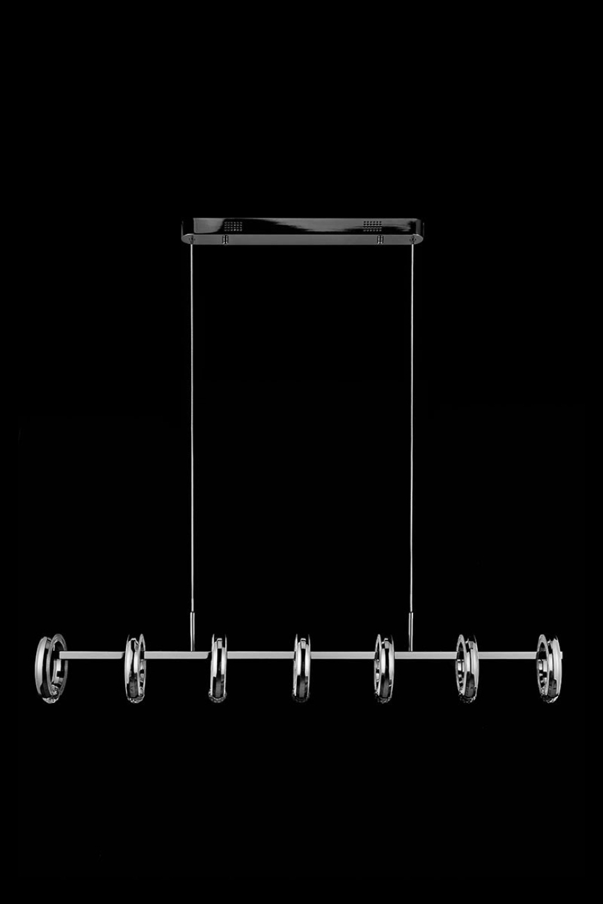 Подвесная люстра Ani LE7710/7L Black Chrome