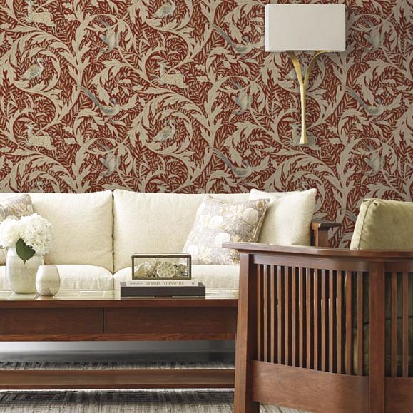 Обои York AC9121 Woodland Tapestry Red