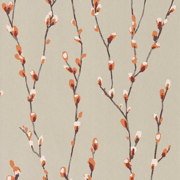 Обои Harlequin 111470 Salice Tangerine/Gilver