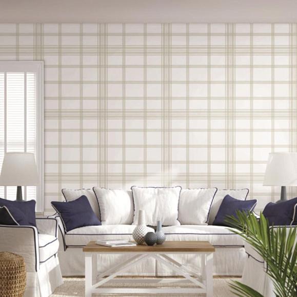 Обои York CV4466 Charter Plaid Sand