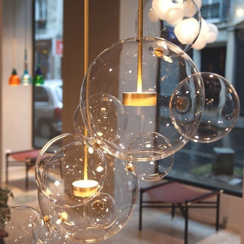 Подвесной светильник Delight Collection Bubbles KG0943P-1 gold