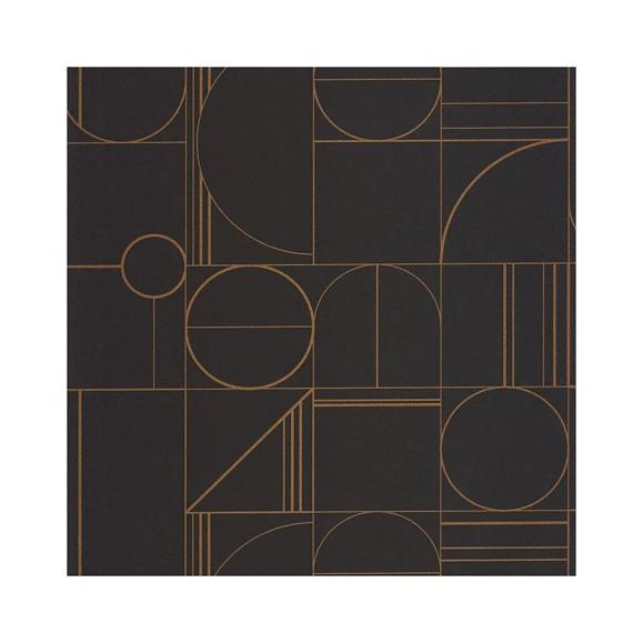 Обои Caselio 105069426 Border Noir cuivre