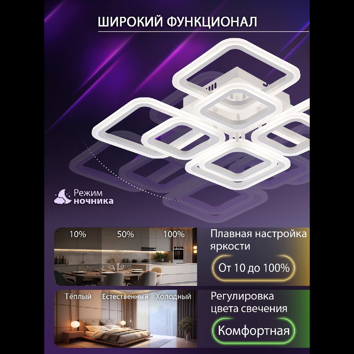 Потолочная люстра Natali Kovaltseva Spektr LED LAMPS 81449