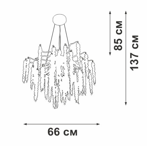 Подвесная люстра Vitaluce V28551-9/7S