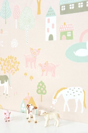 Обои Majvillan 127-03 My Farm Soft Pink