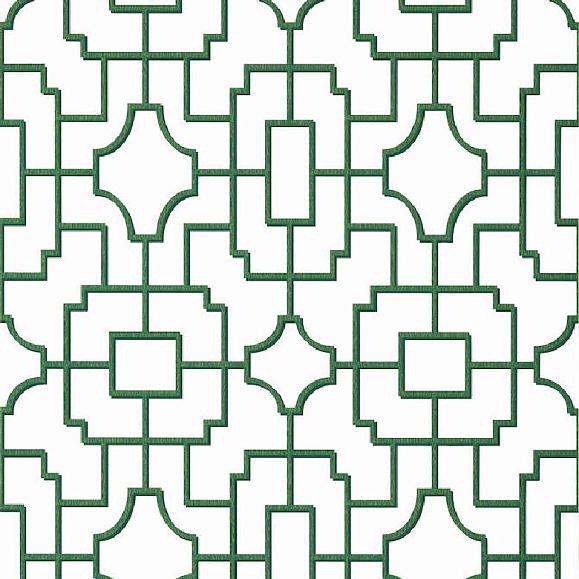 Обои Thibaut T20868 Fretwork Green