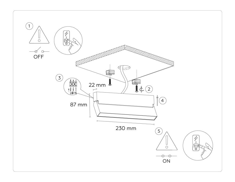 Настенно-потолочный светильник Ambrella Light Move TA1821