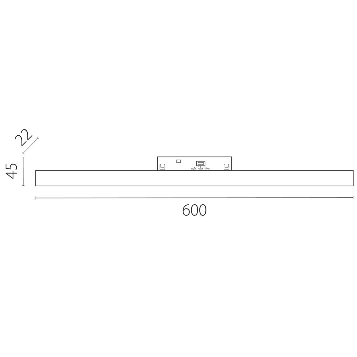 Трековый однофазный светильник заливающего света Lightstar 269606CCT