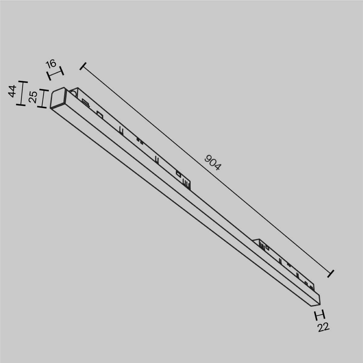 Трековый магнитный светильник Maytoni Basis TR030-4-30WTW-DSZ-W