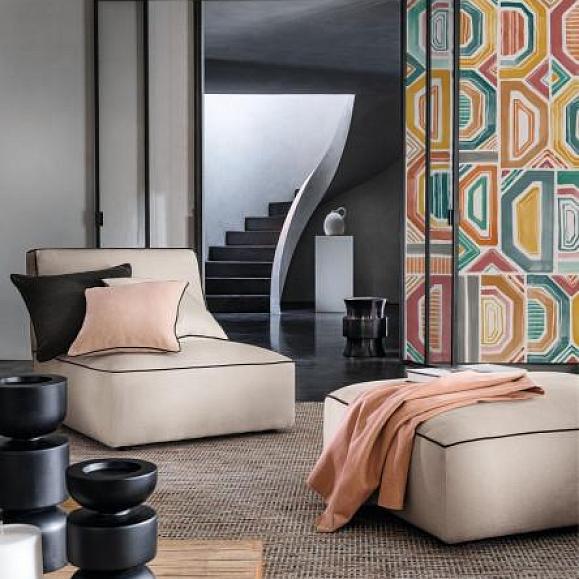 Панно Casamance 75193988 Bogolan Bleu/Vert