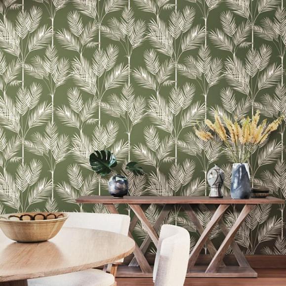 Обои York CV4411 King Palm Silhouette Fern