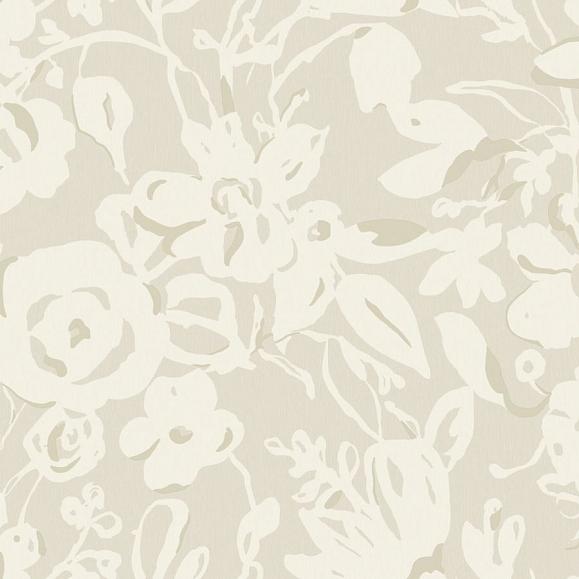Обои York BL1735 Brushstroke Floral Taupe