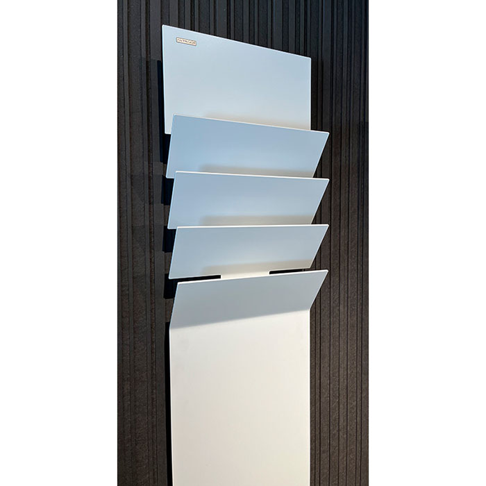 Antrax Flaps Полотенцесушитель 35x121Hсм., Dx, электрический, цвет: белый матовый