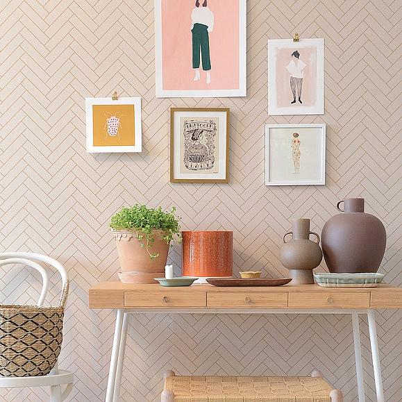 Обои Majvillan 144-01 Herringbone Sandy Beige